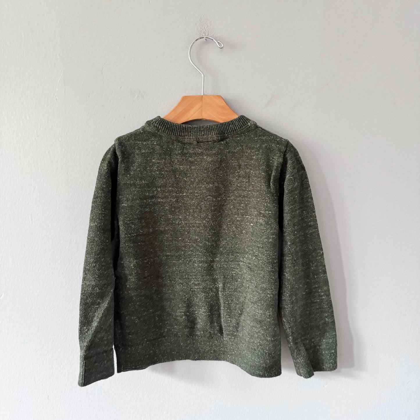 Gap / Dark green cotton knit pullover / 5Y