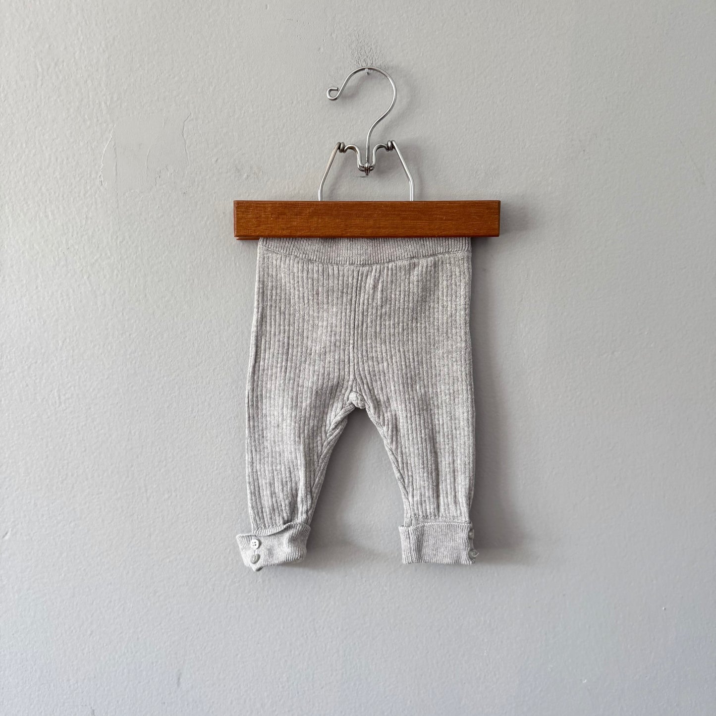 Zara / Light grey knit leggings / 1-3M