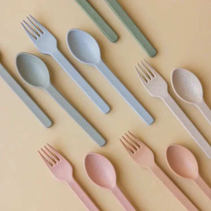 Minika / Wheat Straw Utensil Set