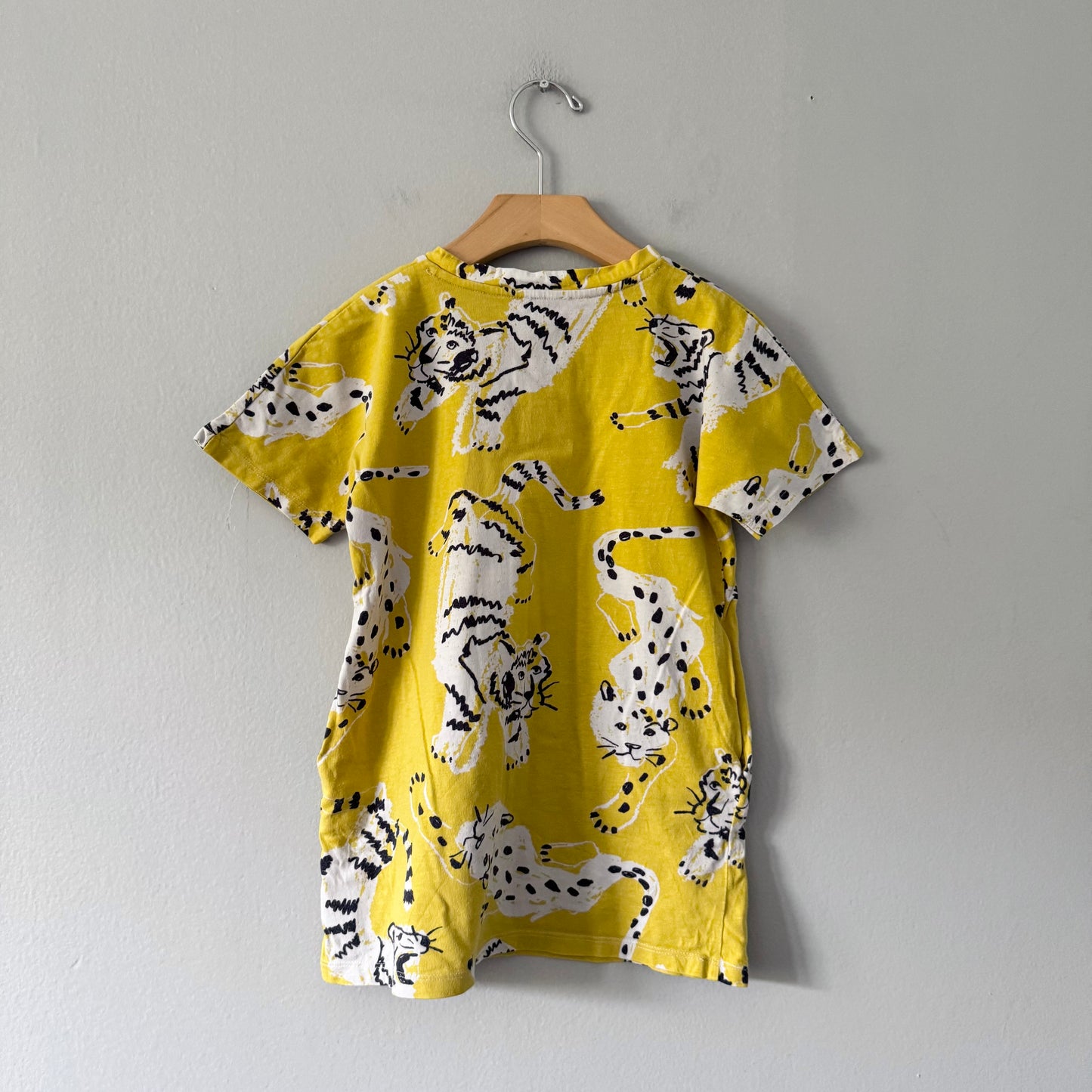 COS / Yellow x tiger dress / 2-4Y