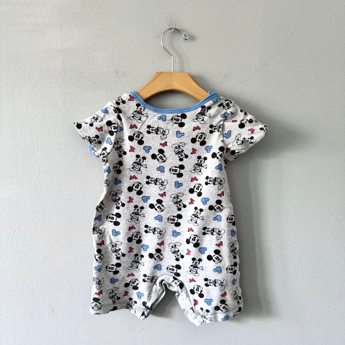 Mickey baby / Light grey short sleeve romper / 24M
