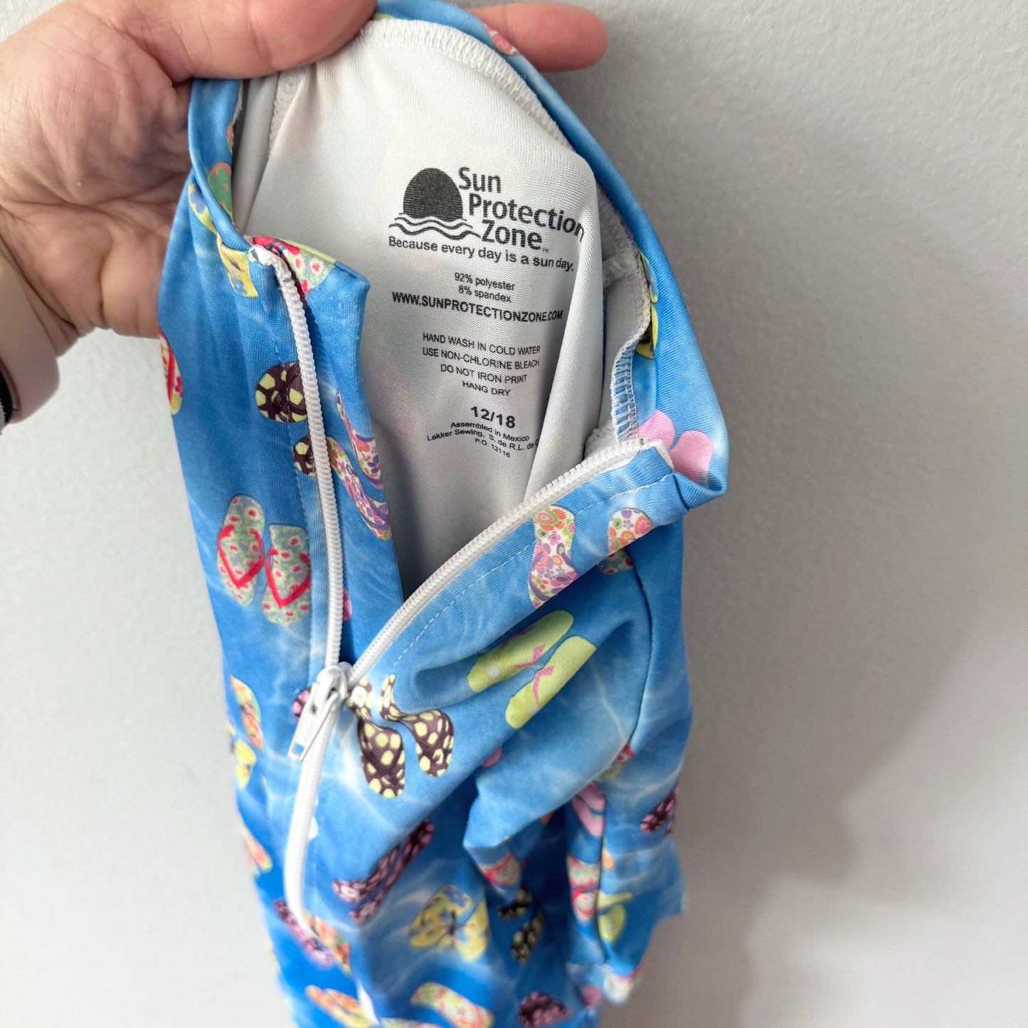 Sun Protection Zone / Blue swim suit / 12-18M