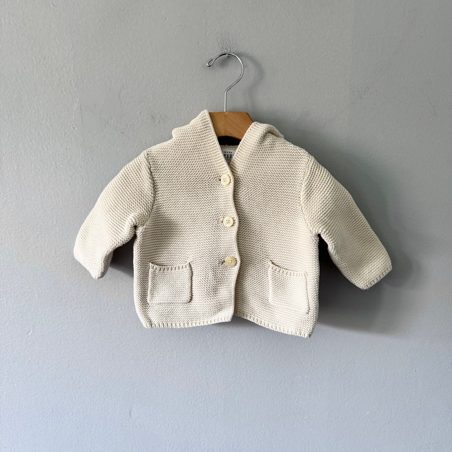Gap / Off white brannan knit jacket / 3-6M