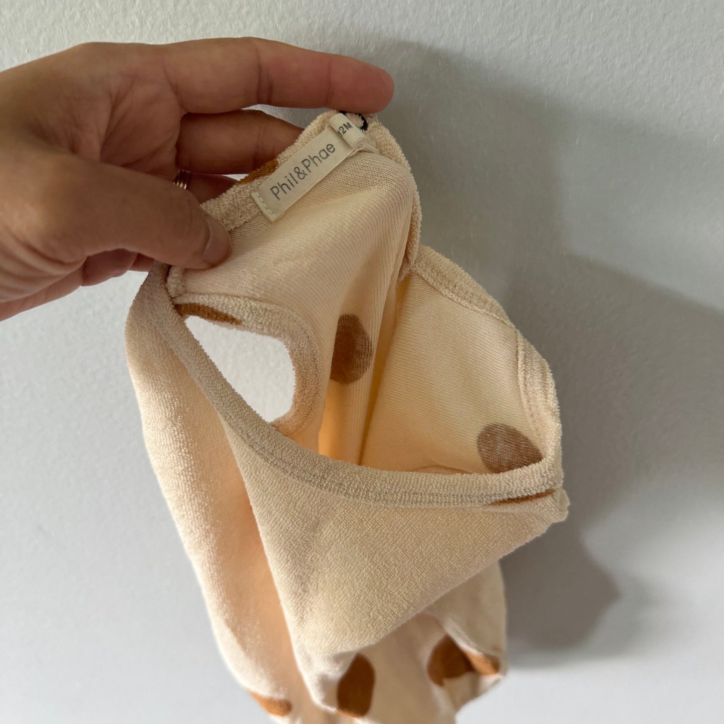 Phil & Phae / Pile romper / 6-12M