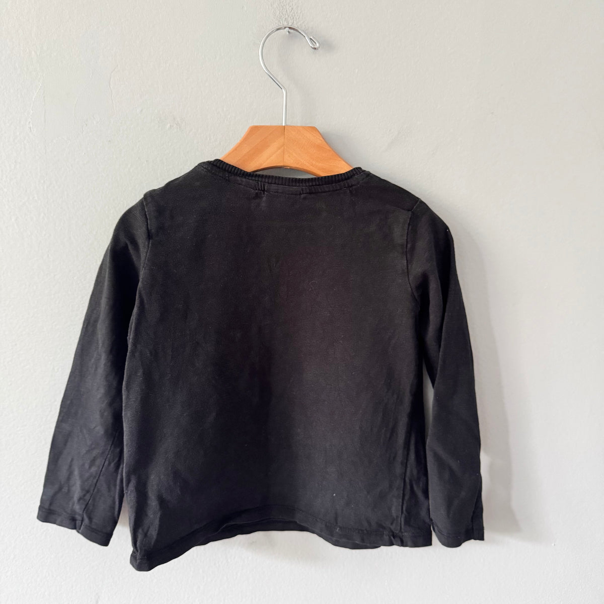 Zara / Black long sleeve T-shirt / 2-3Y