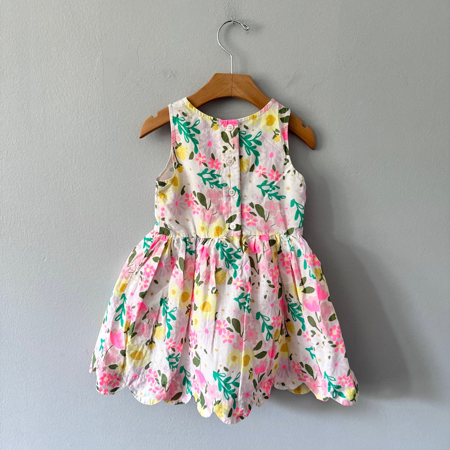 Cat & Jack / Pink floral blouse dress / 3Y