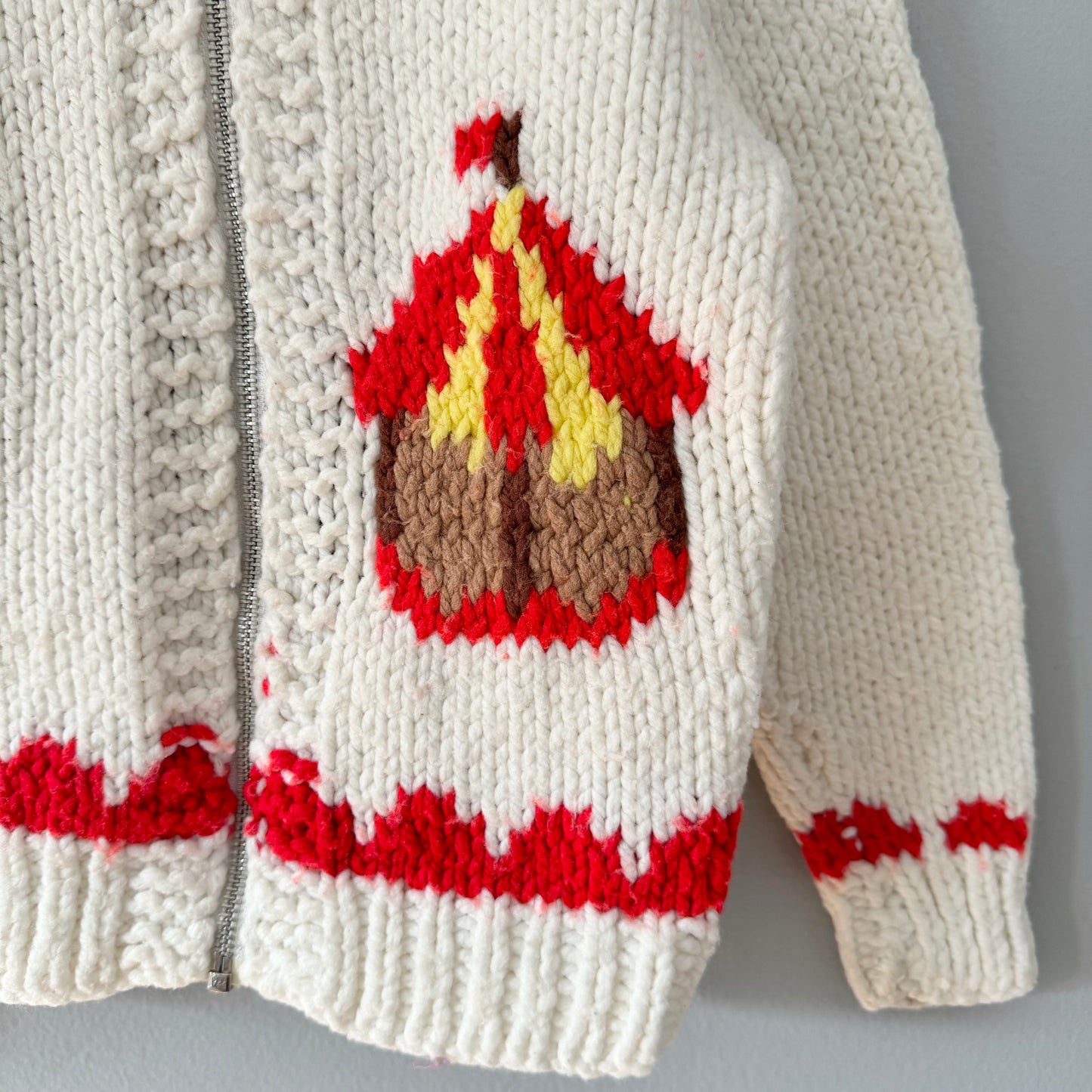 Handmade / Merry go around knit sweater / 5Y