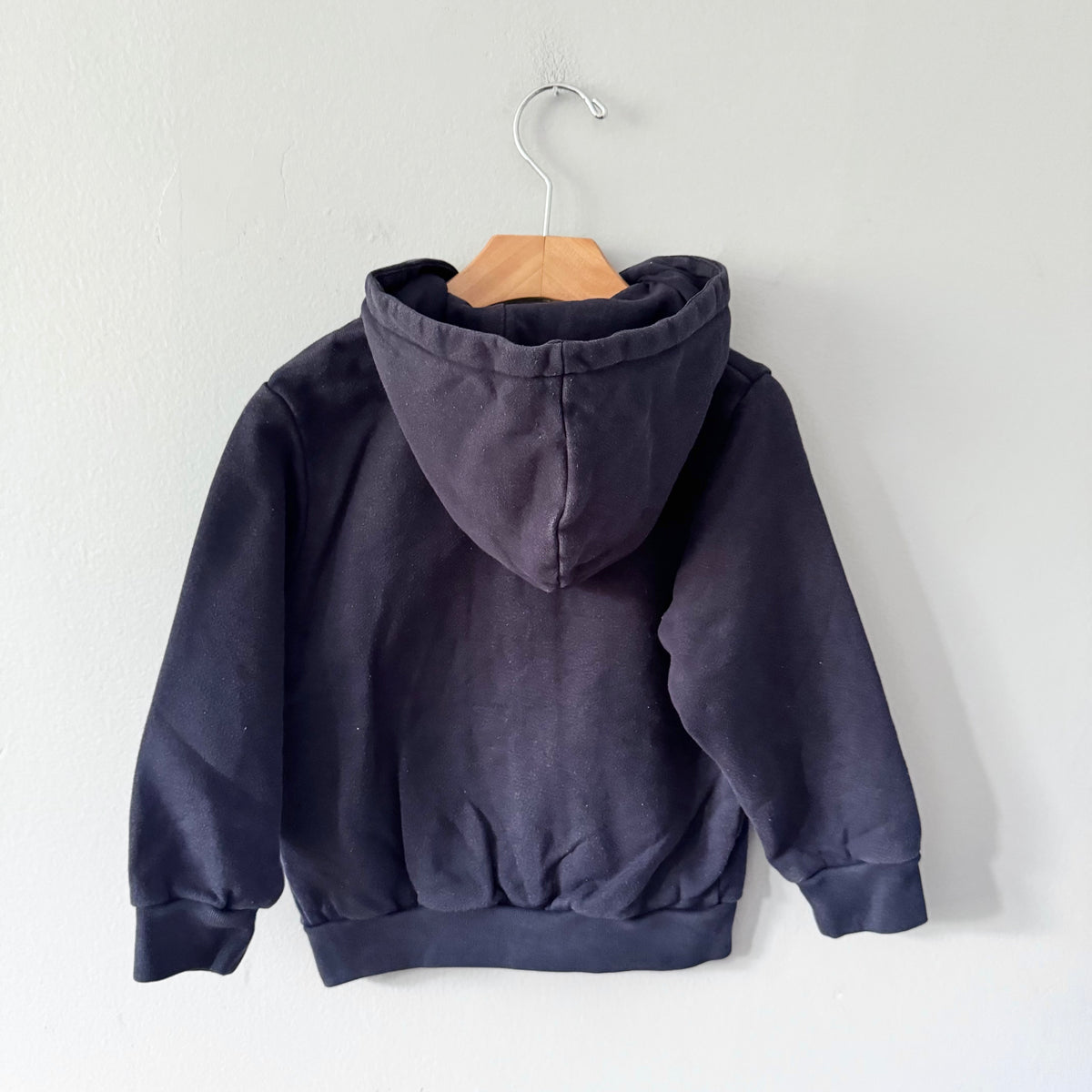 Petit Bateau / Navy zip up hoodie / 4Y