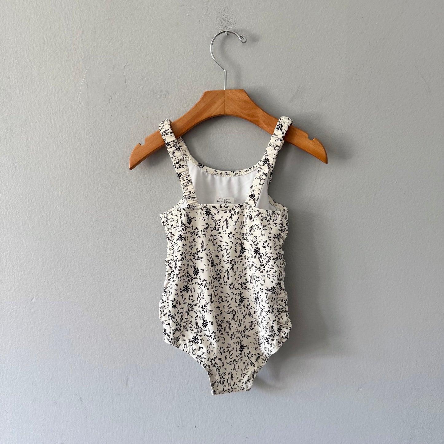 Zara / White x floral swim wear / 3-4Y - New with tag