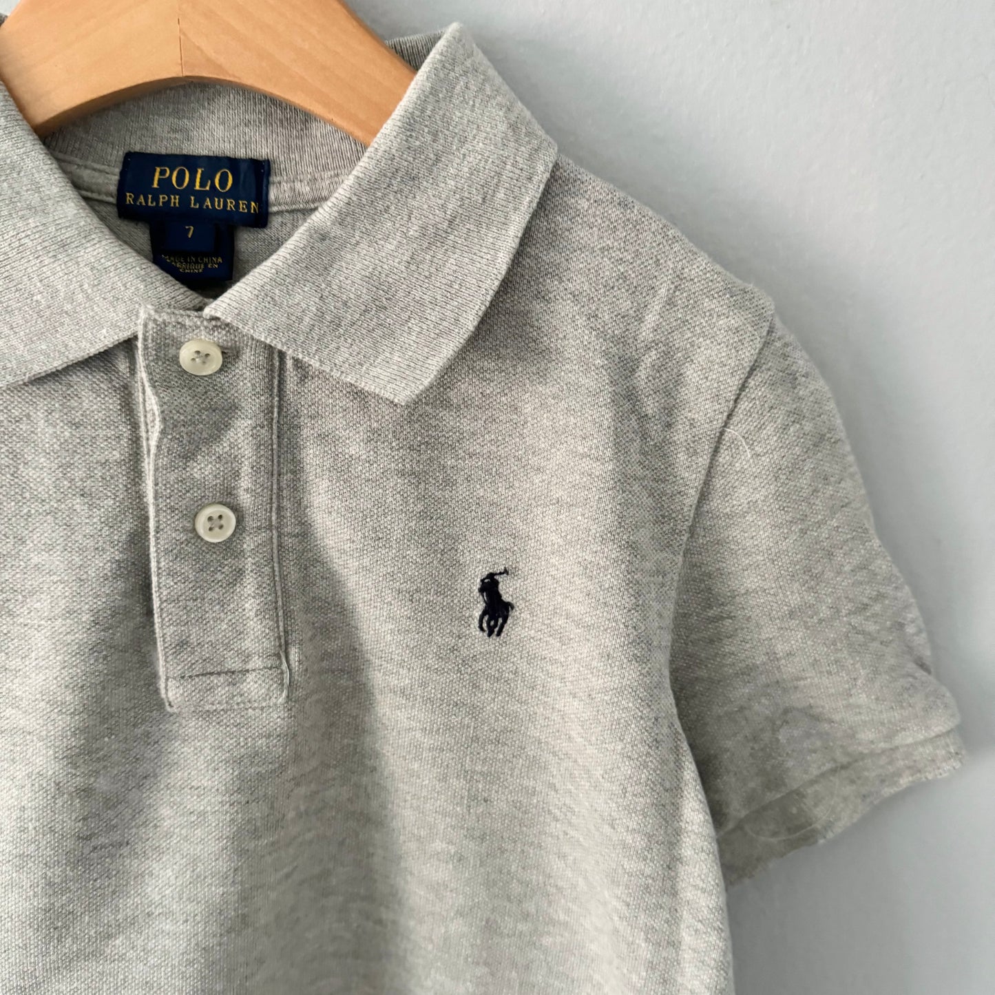 Polo Ralph Lauren / Light grey polo shirt / 7Y