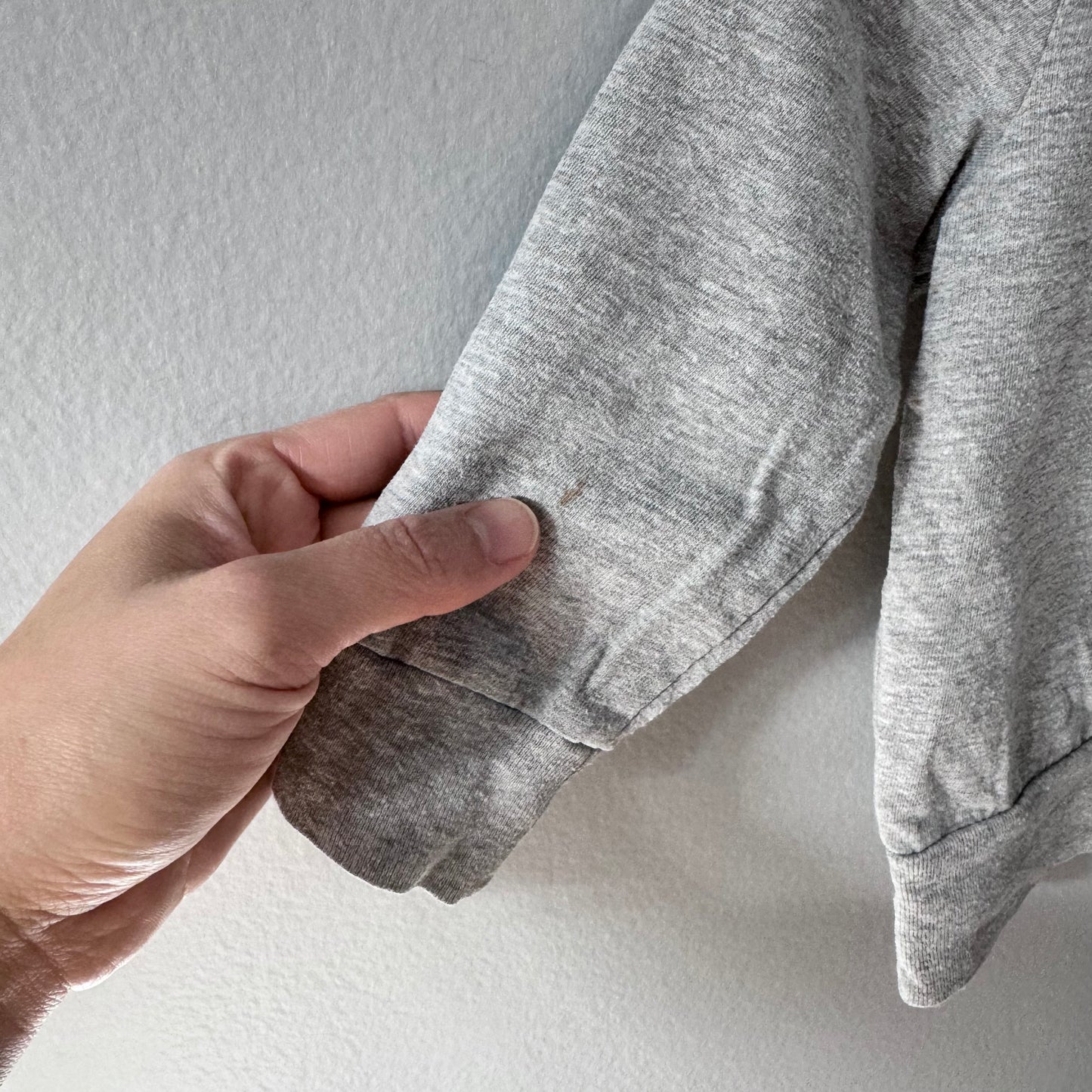 Mini mioche / Light grey cotton cardigan / 12-18M