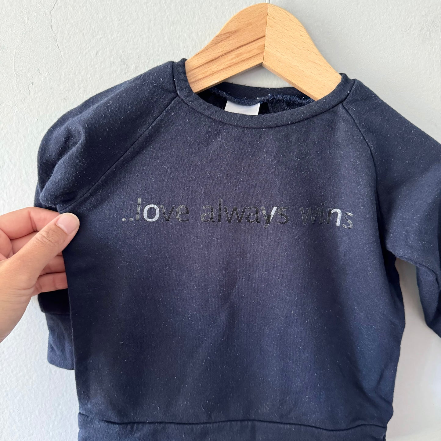 Posh & Cozy / Love always wins sweatshirt / 6-12M