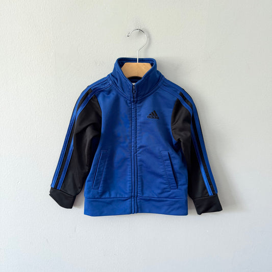 Adidas / Blue x black track suit jacket / 2T