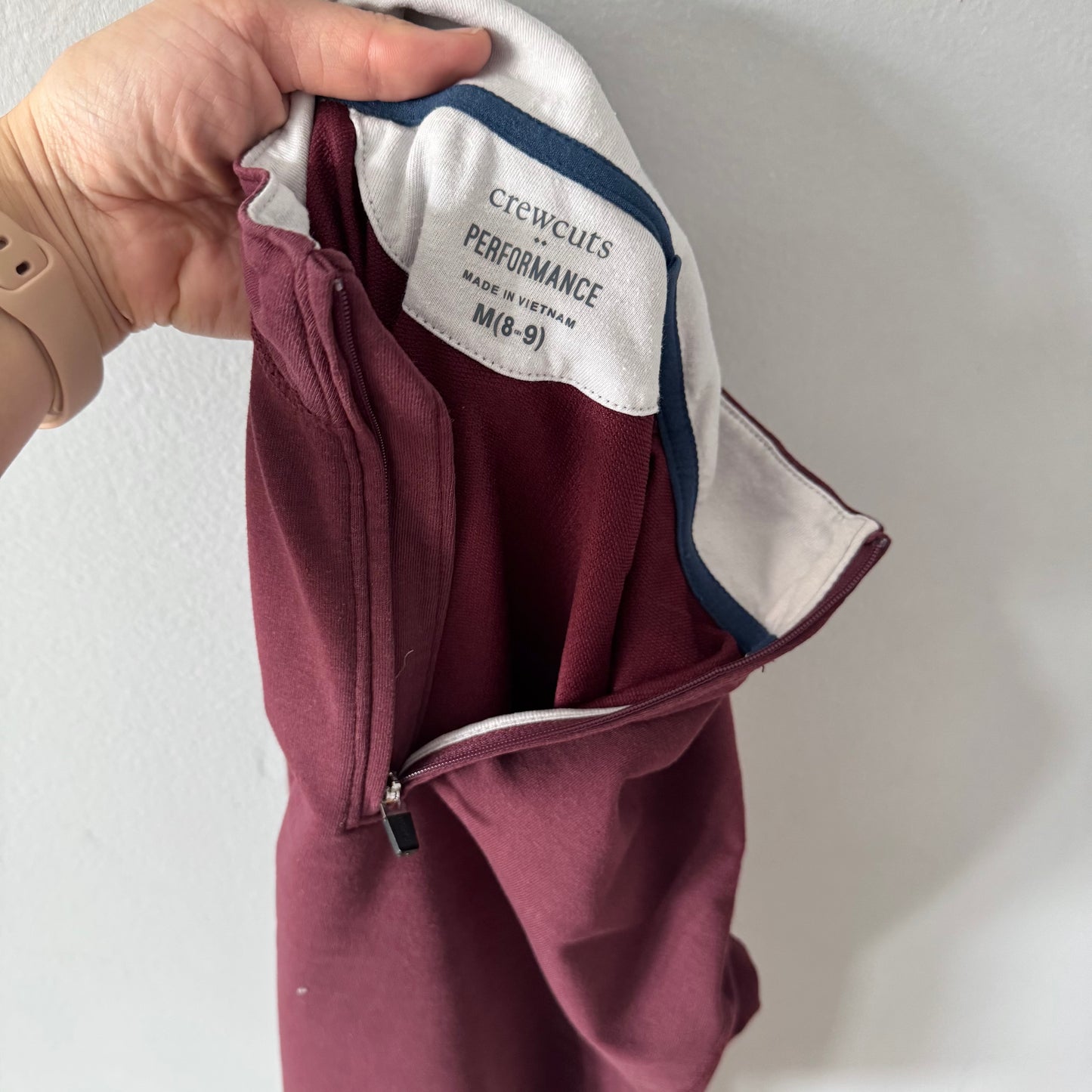 Crewcuts / Haut de performance bordeaux / 8-9 ans