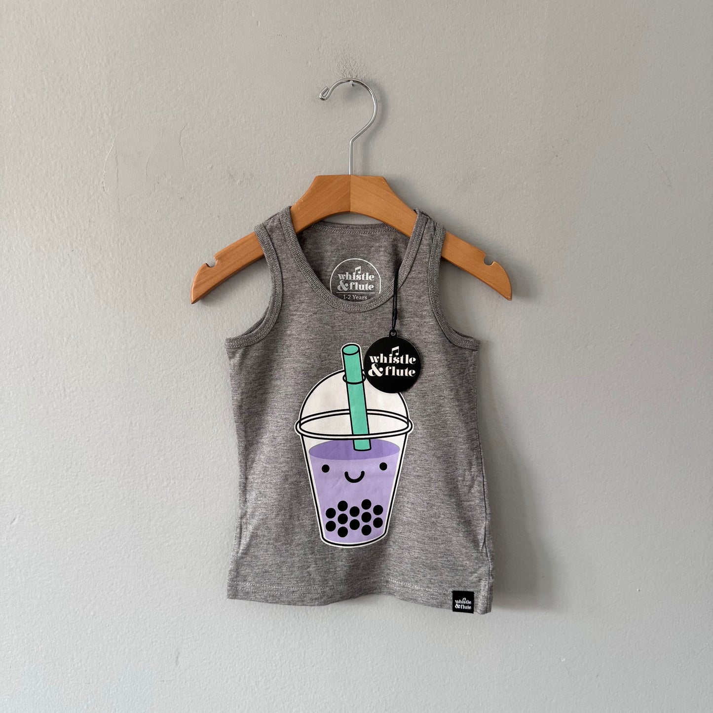 Whistle & Flute / Kawaii Bubble Tea Tank Top / 1-2T - New with tag