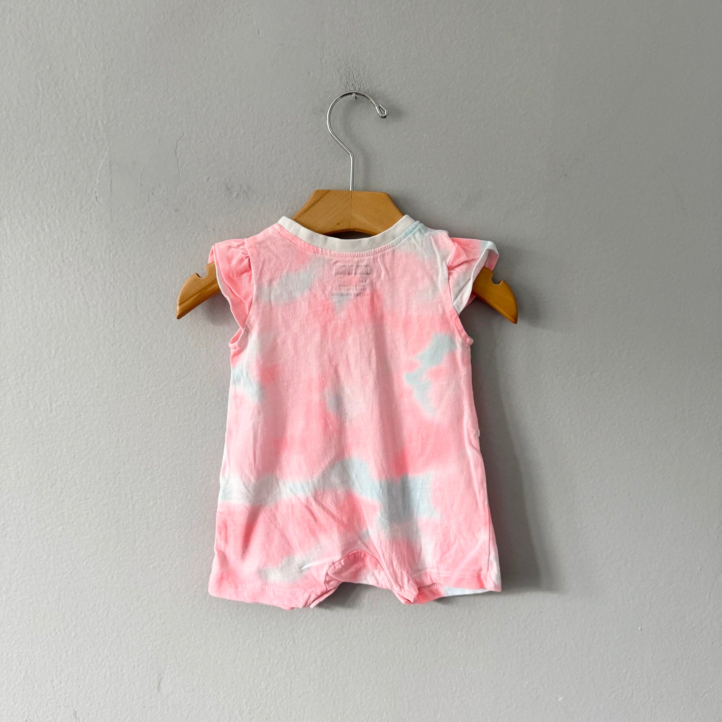 Puma / Neon pink summer romper / 3-6M