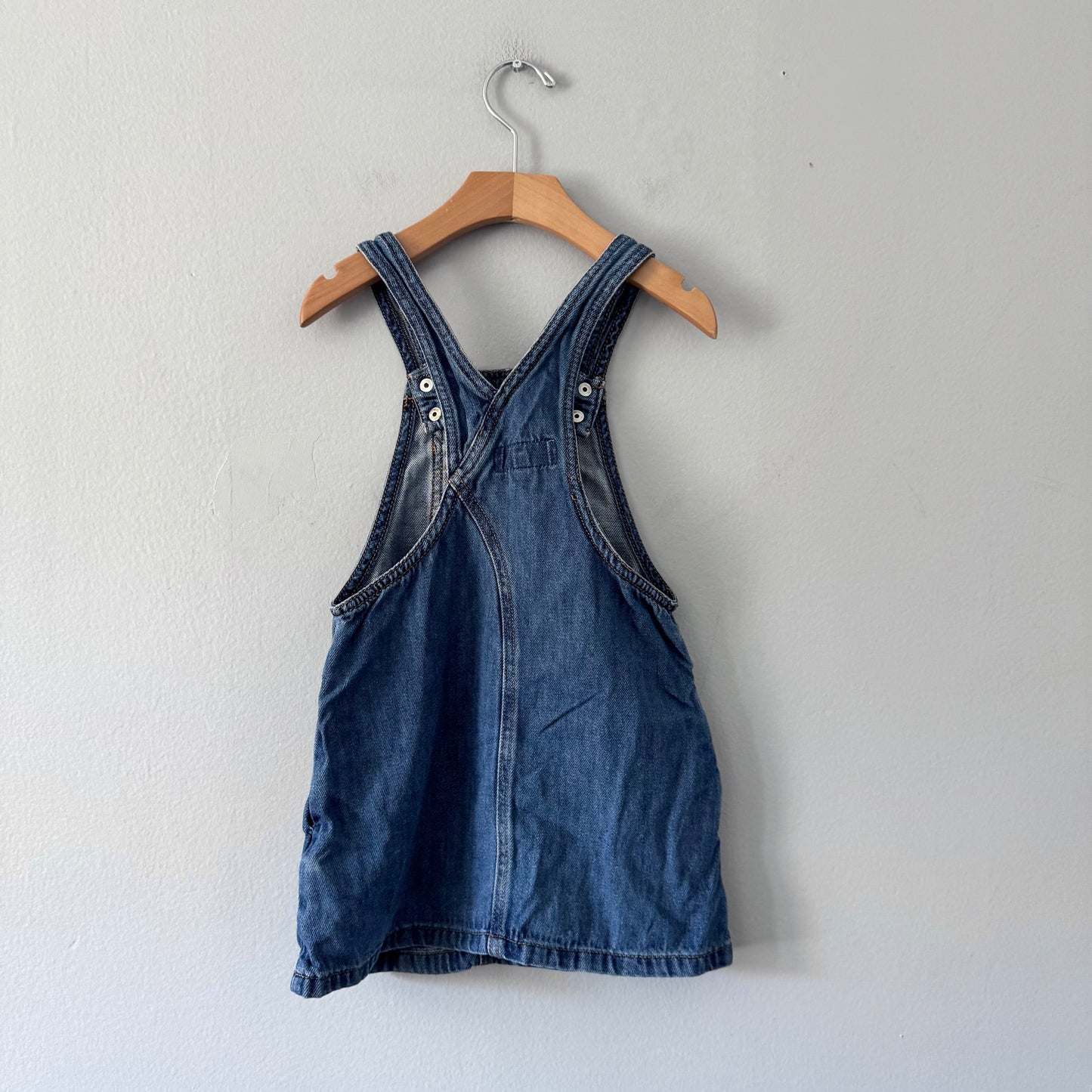 Zara / Denim overall skirt / 5Y