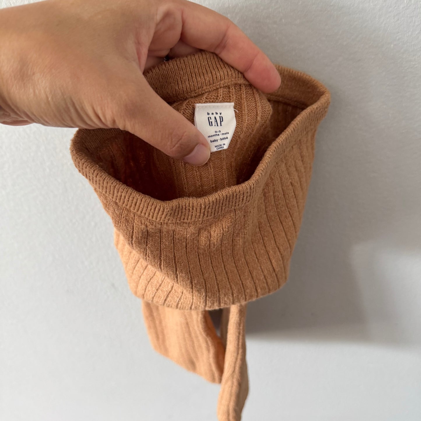 Gap / Brown ribbed knit leggings / 0-3M