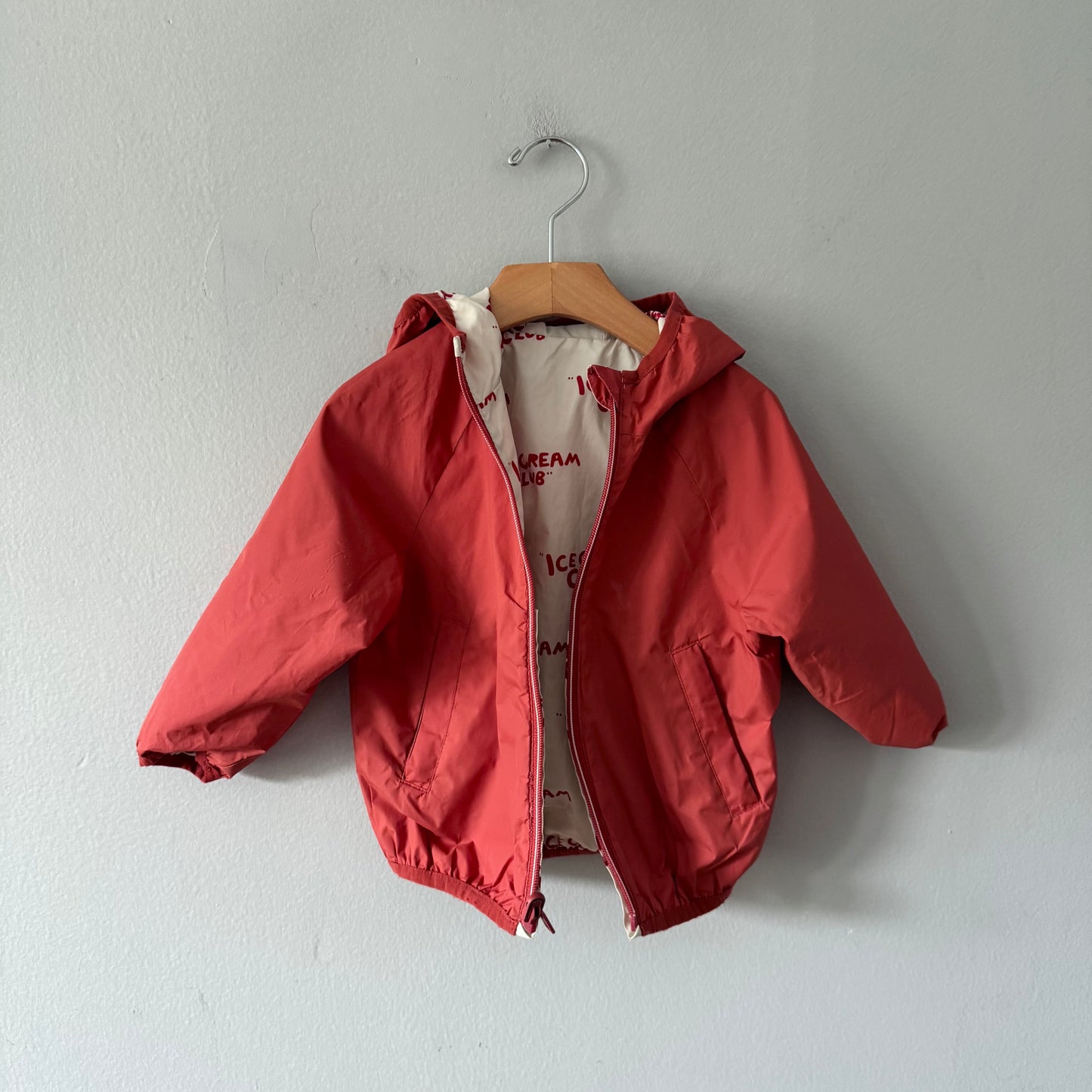 Zara / Orange reversible windbreaker / 18-24M