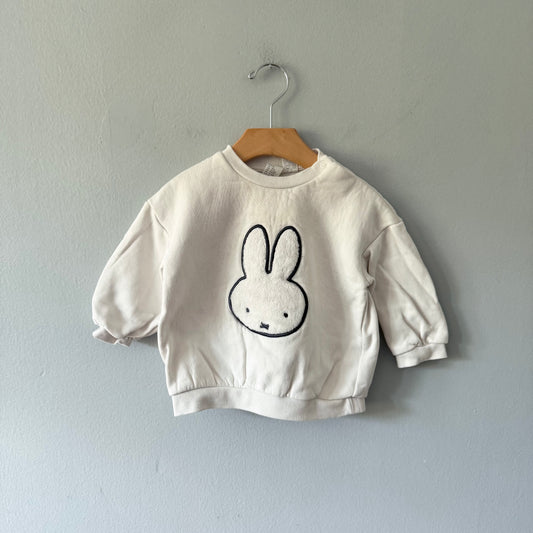 H&M / Miffy white sweatshirt / 12-18M