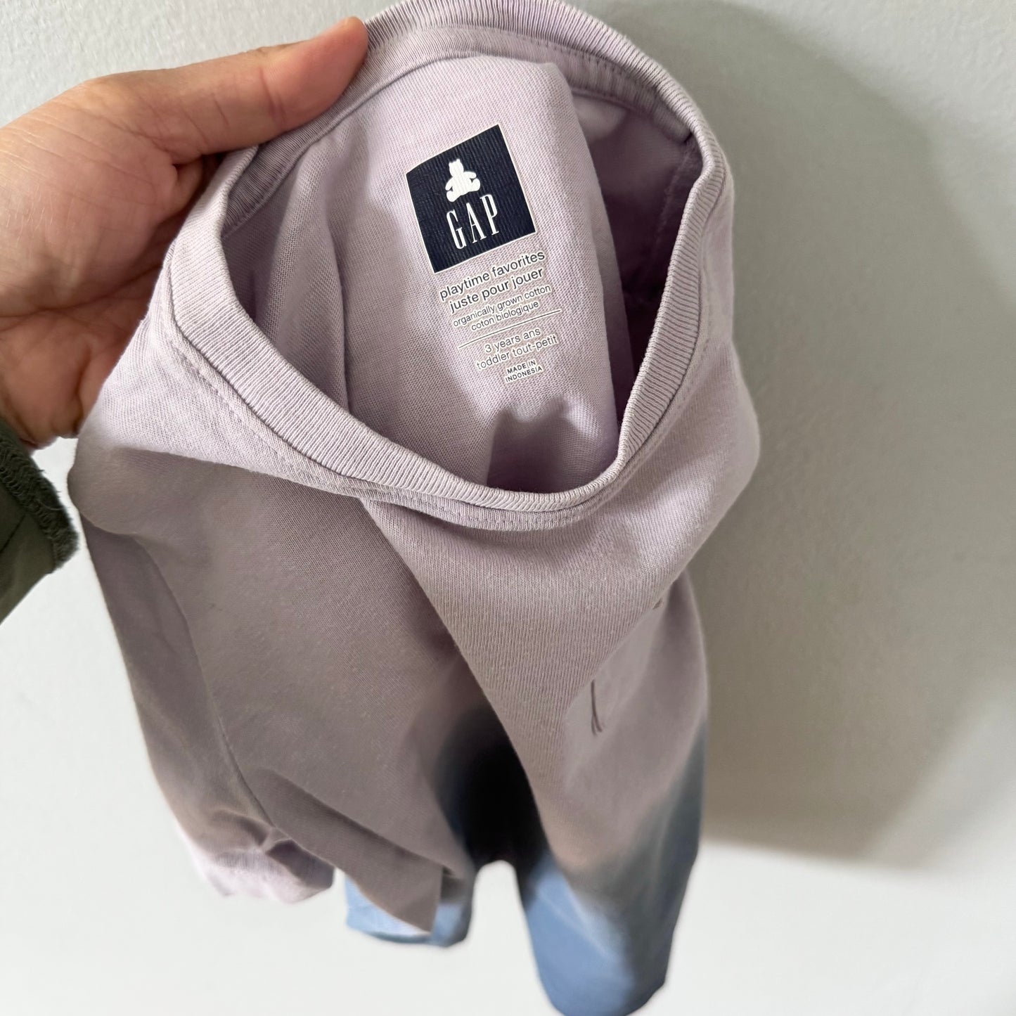 Gap / Grey x navy T-shirt / 3Y