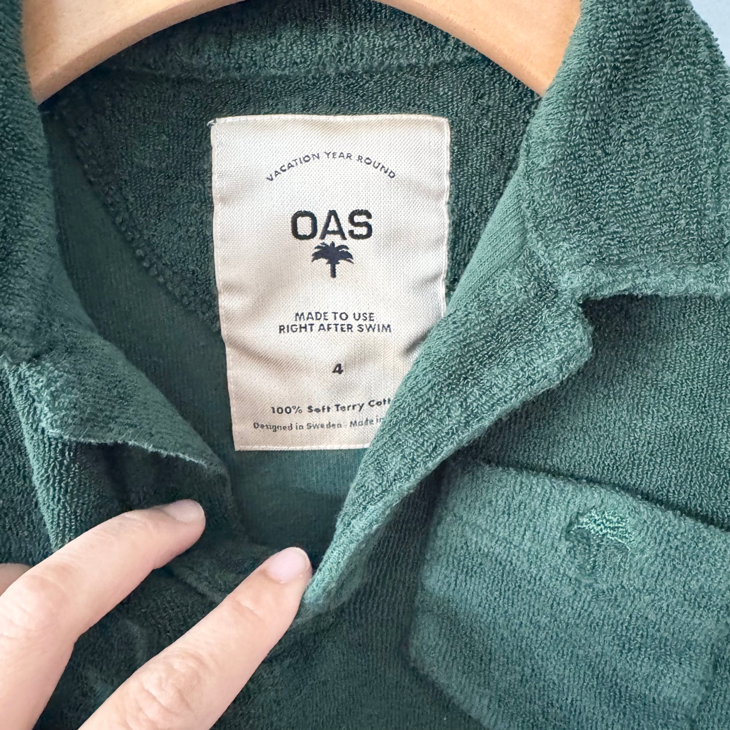 OAS / Dark green right after swim top / 4Y