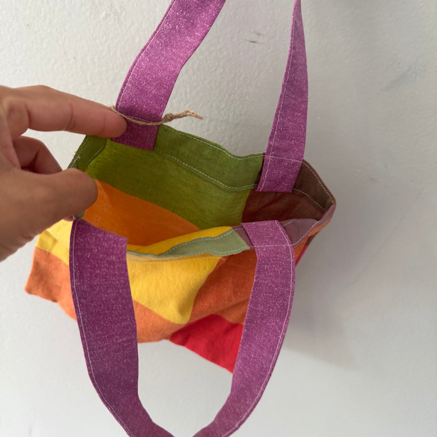 TUP / Upcycle playful bag / 7.5 x 8 inches