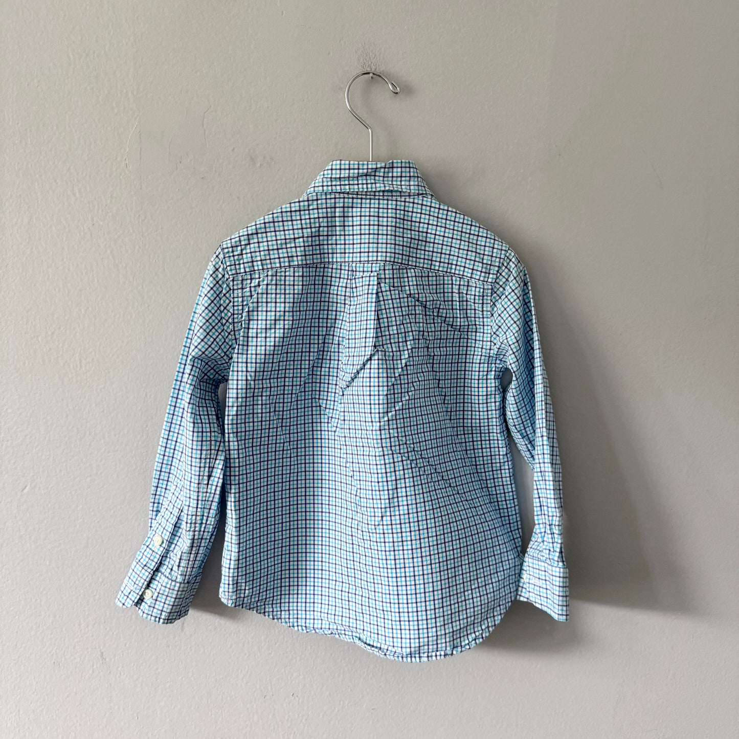 Polo Ralph Lauren / Blue checked dress shirt / 4Y