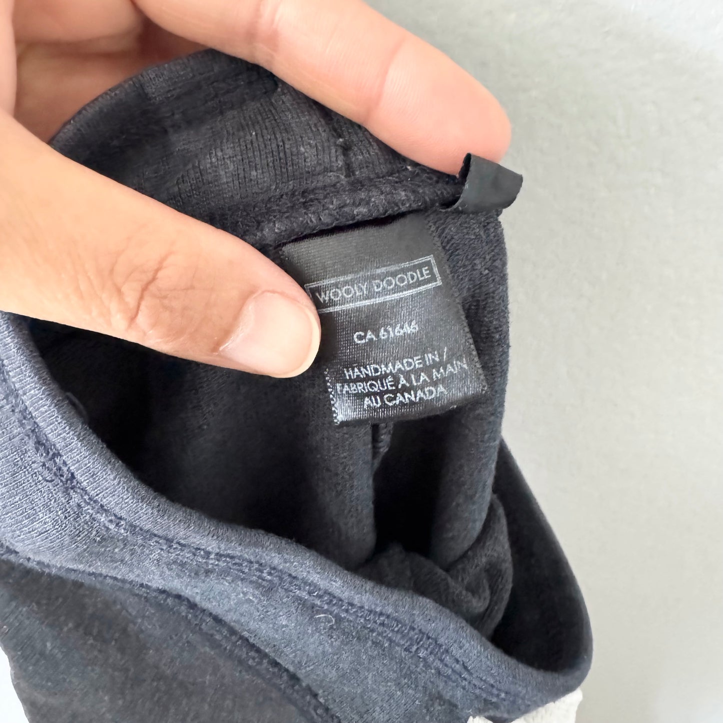 Wooly Doodle / Navy sweatpants / 12-18M