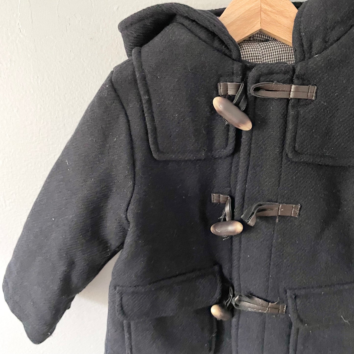 Zara / Navy wool mix duffle coat / 18-24M