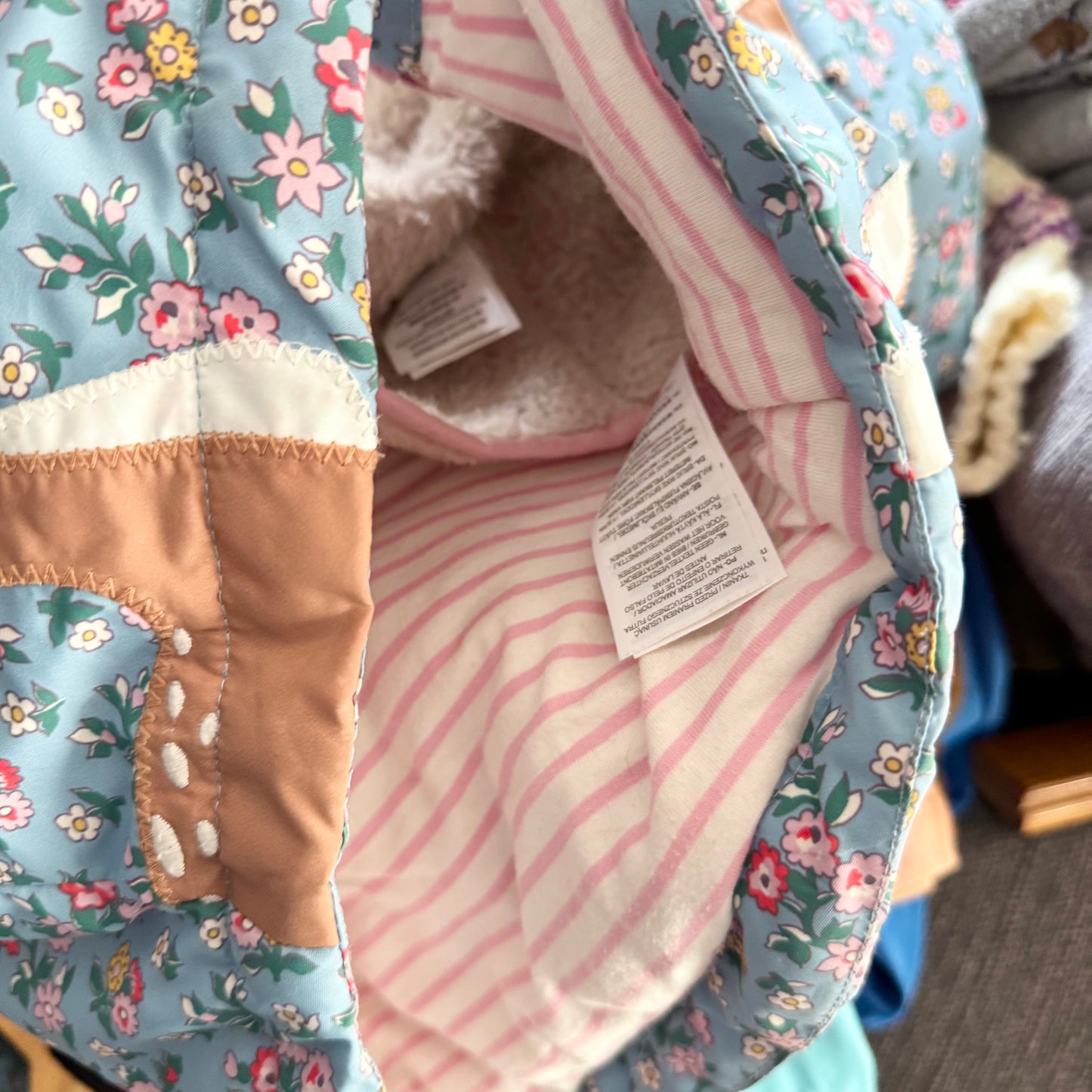 Mini Boden / Sherpa lined padded jacket / 2-3Y