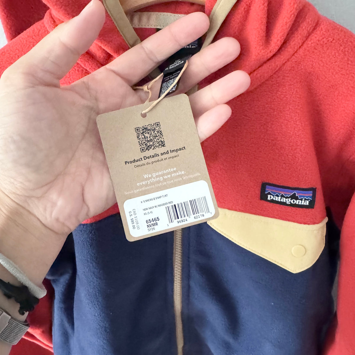Patagonia / Kids' Micro D Snap-T Jacket / 7-8Y - New with tag