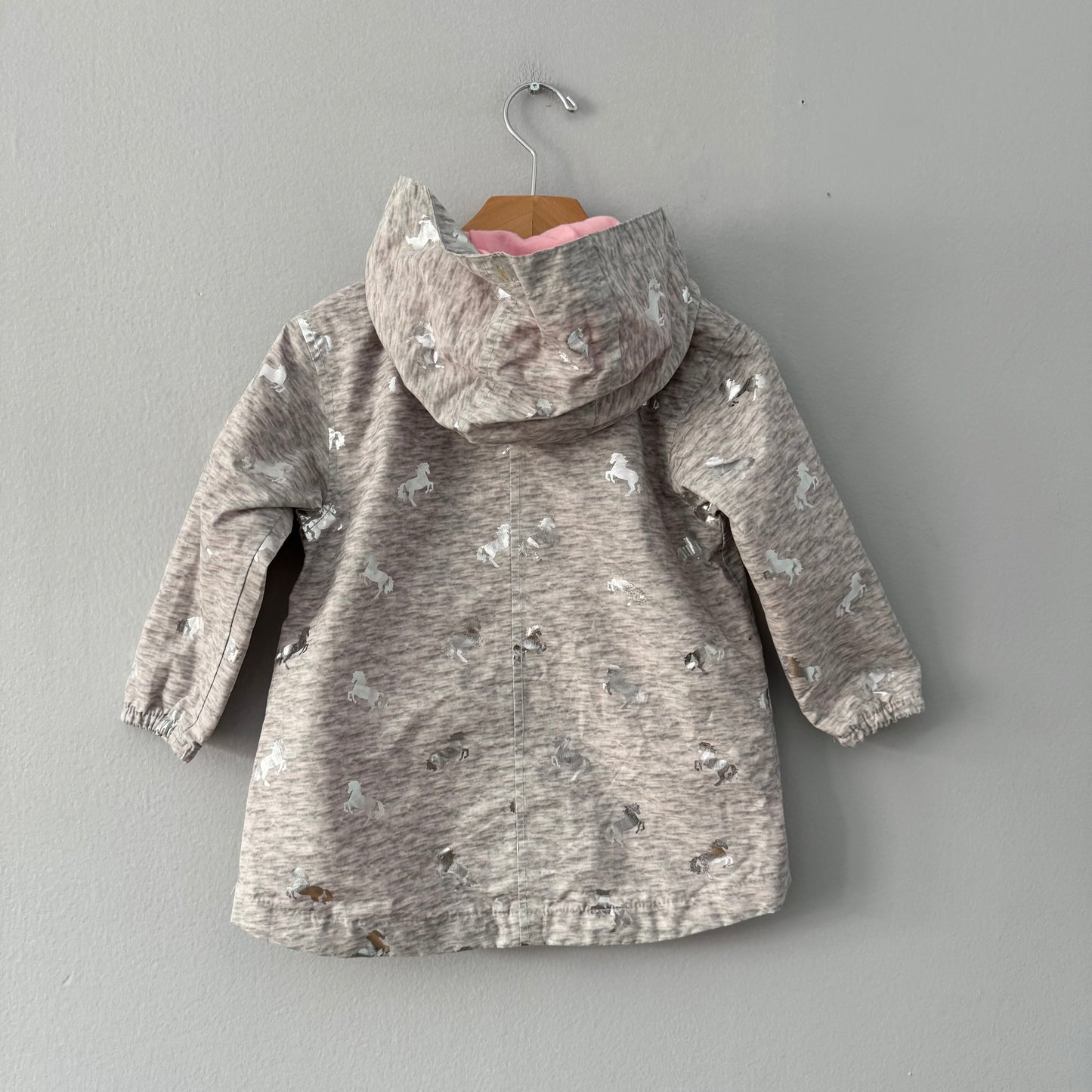 Hatley / Silver unicorn rain jacket / 3Y