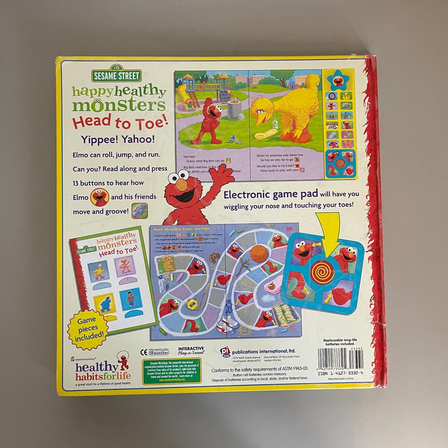 Sesame Street - happy healthy monsters Head to Toe! (Sound Book)