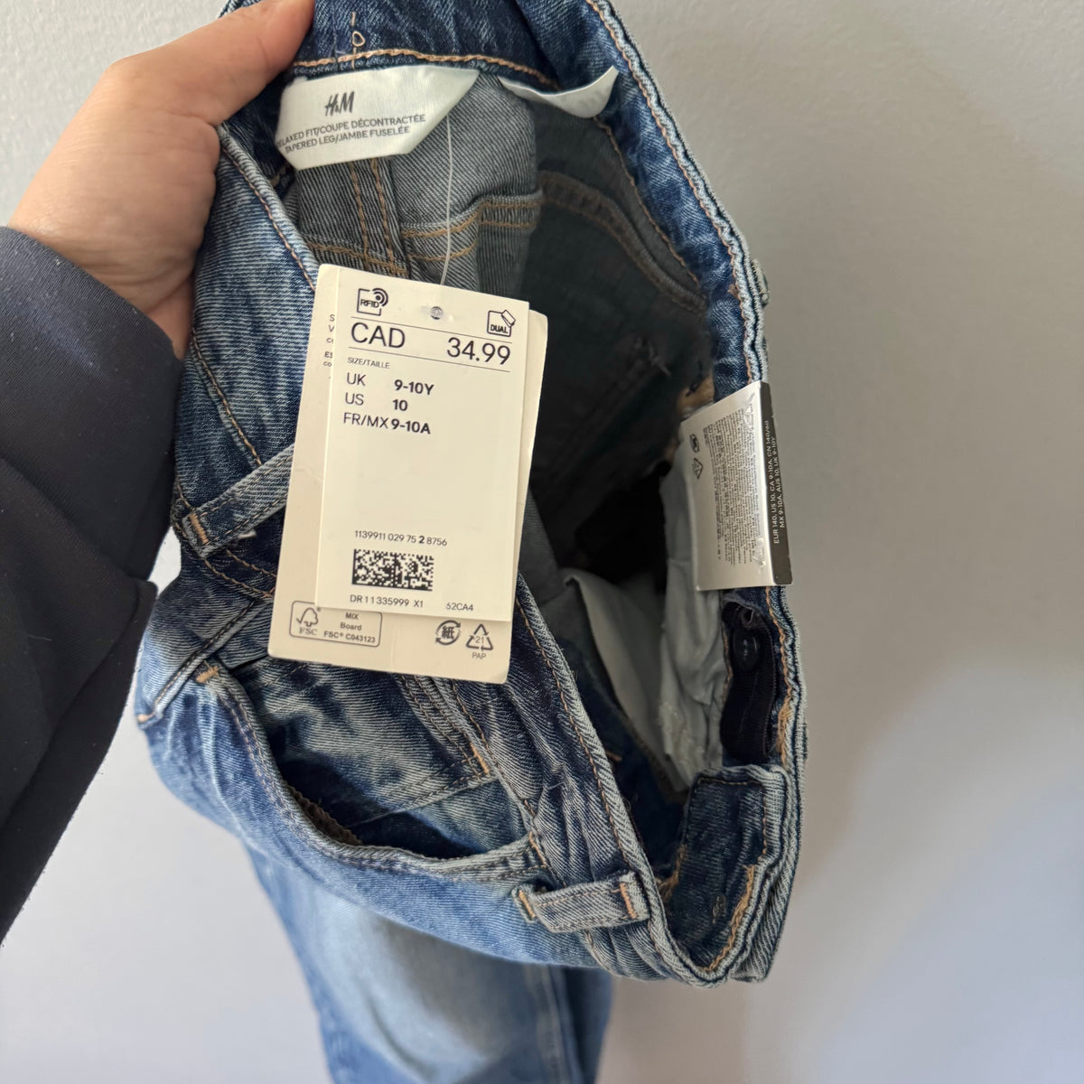 H&M / Denim Relaxed fit / 9-10Y - New with tag