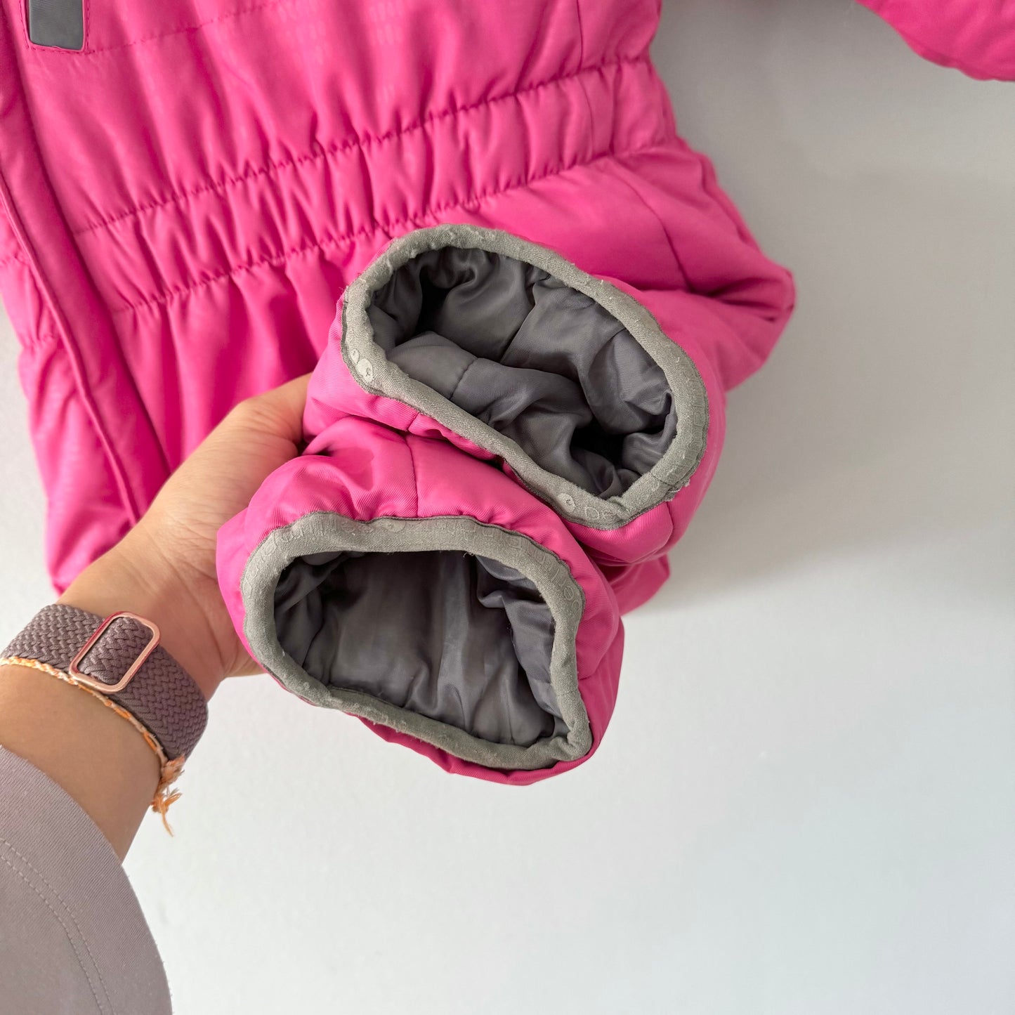Perlim pinpin / Pink snowsuit / 18M