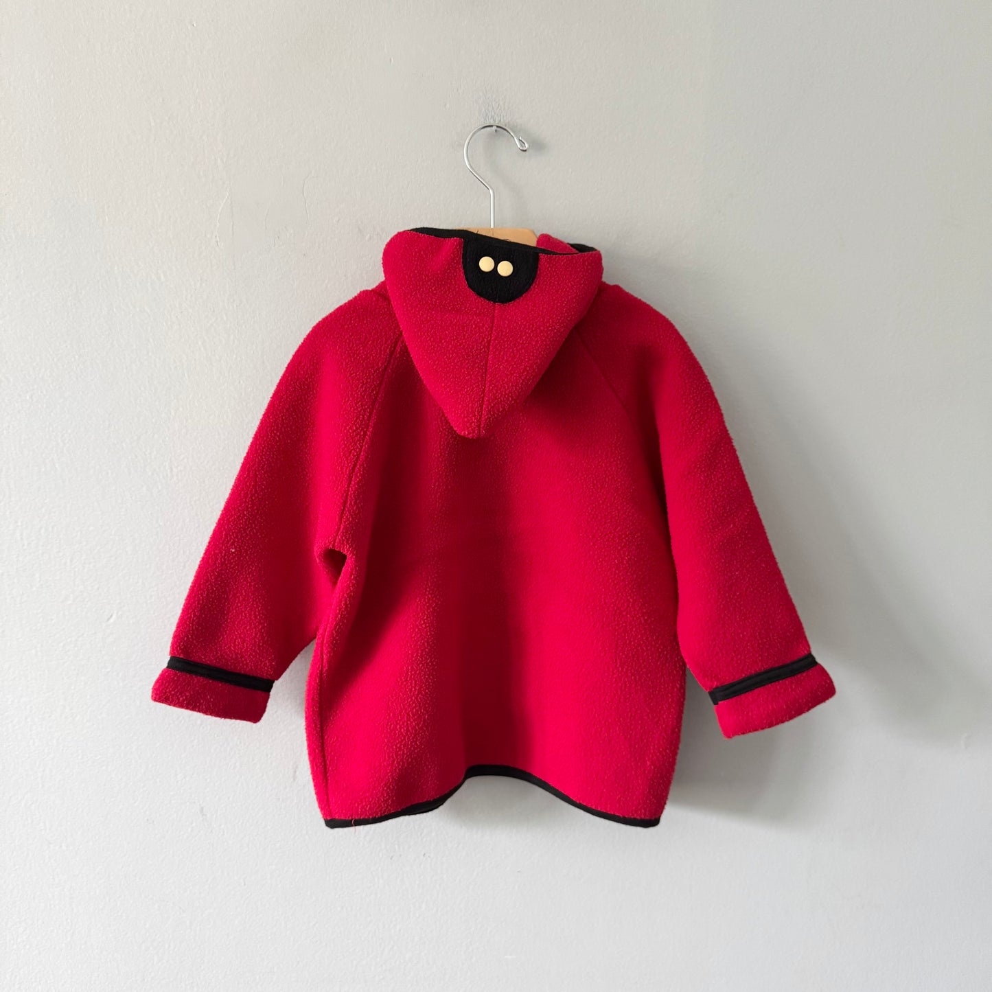 Little Things by Anna / Red ladybug fleece jacket / 4-5Y