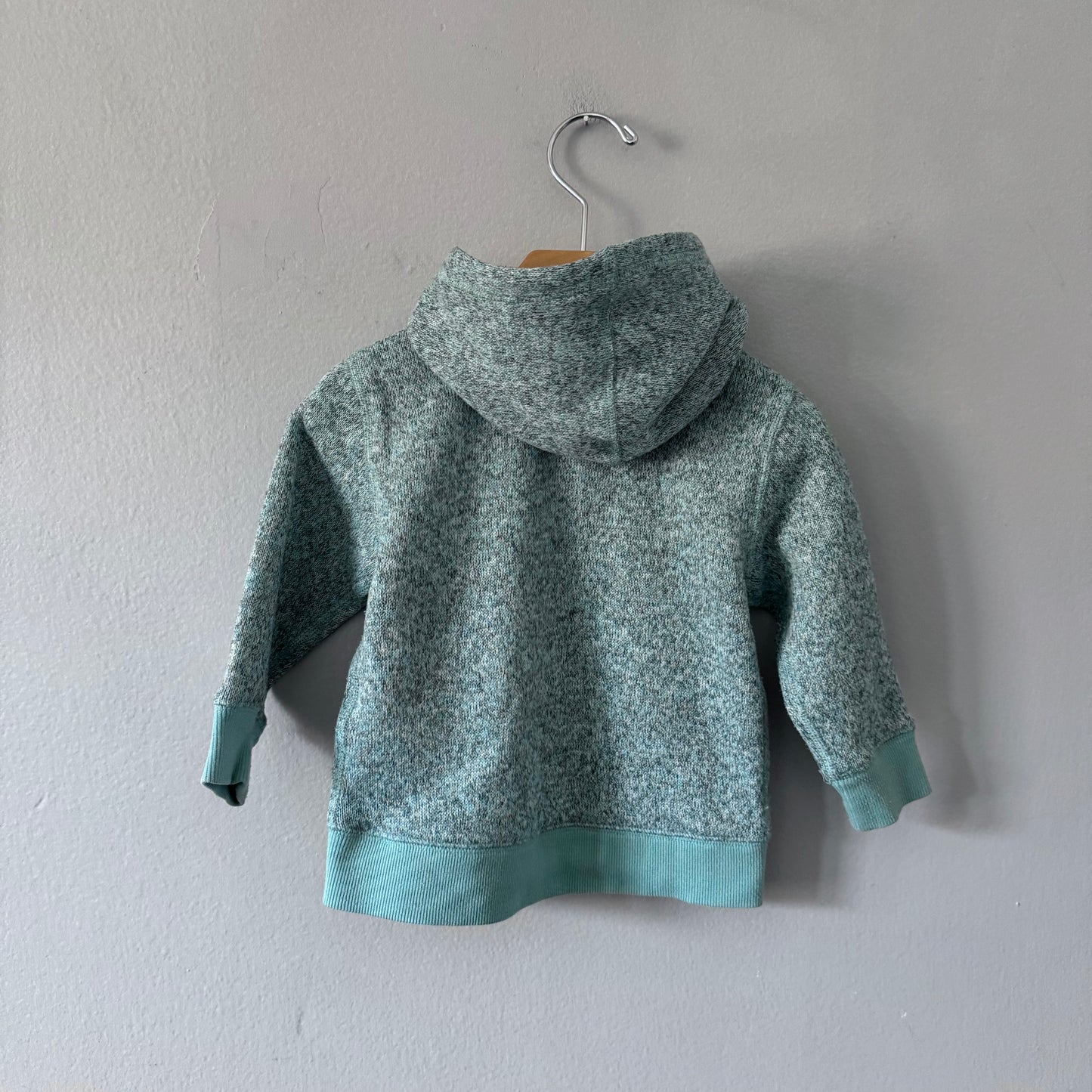 Roots / Light green zip up hoodie / 12-18M