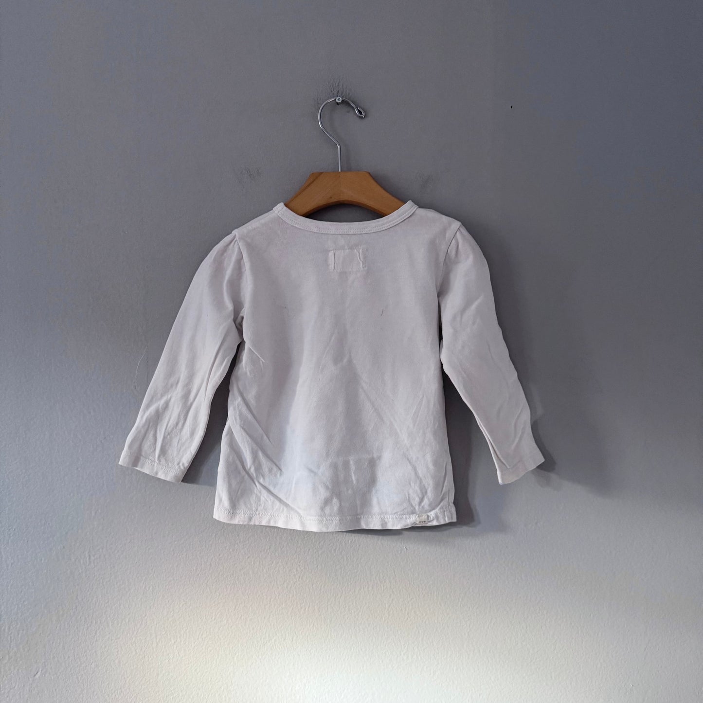 Mini mioche / White long sleeve / 1-2Y