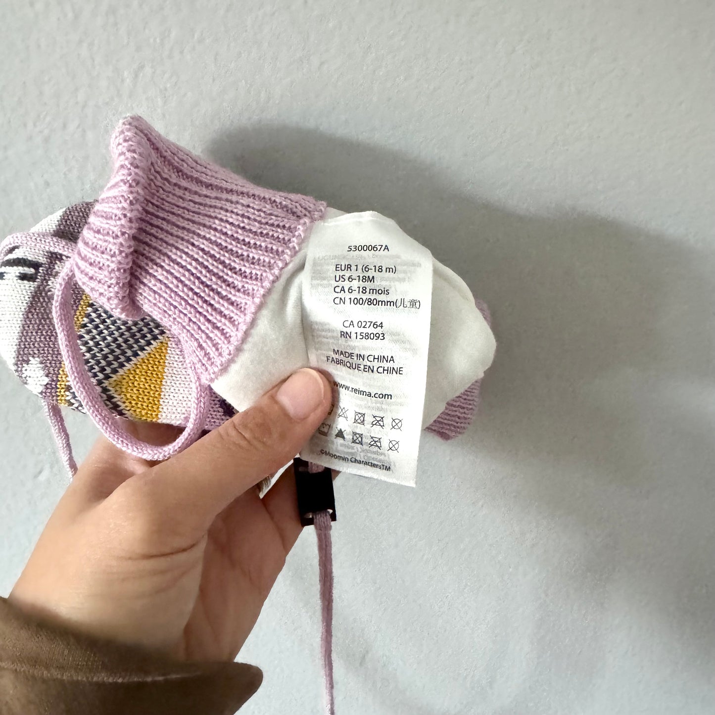 Reima x Moomin / Mittens and hat set / 12M