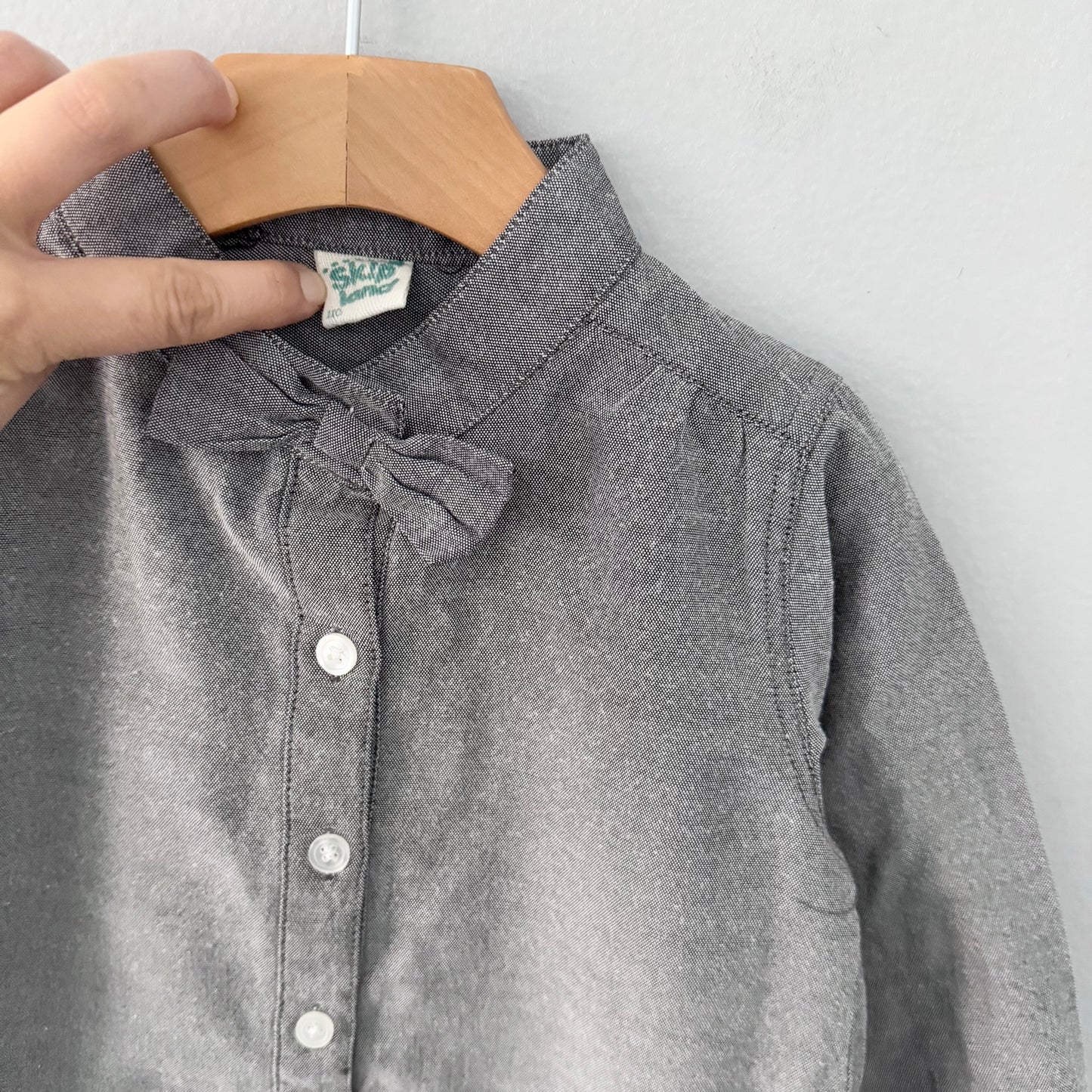 No brand / Black shirt dress with tie / 3Y