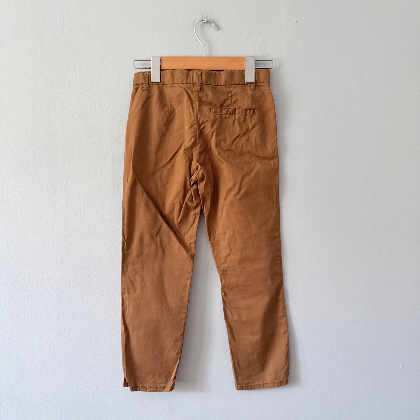 H&M / Brown thin chino pants / 6-7Y