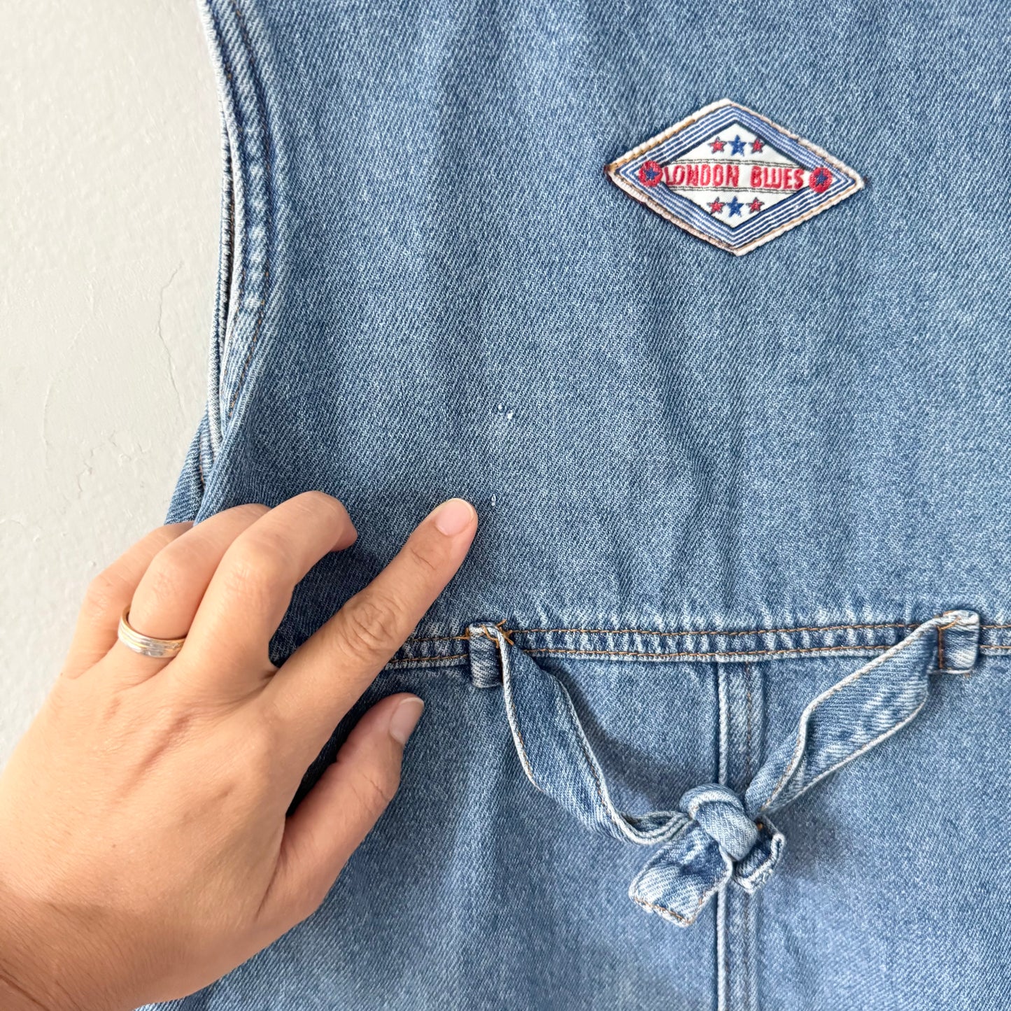 Vintage / Denim dress / 6-7Y
