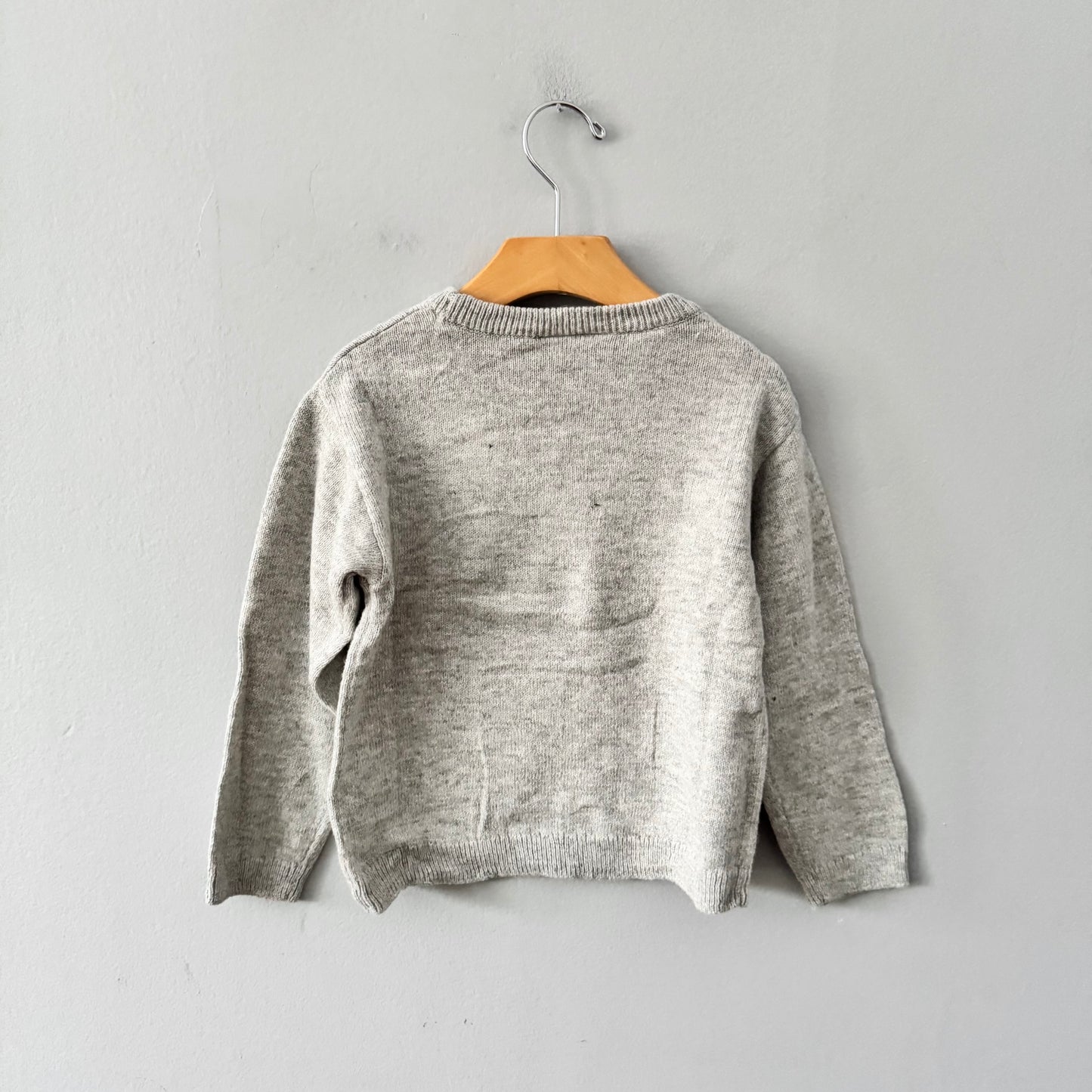 Gap / Pull en maille Mickey gris clair / 4 ans - Neuf avec étiquette