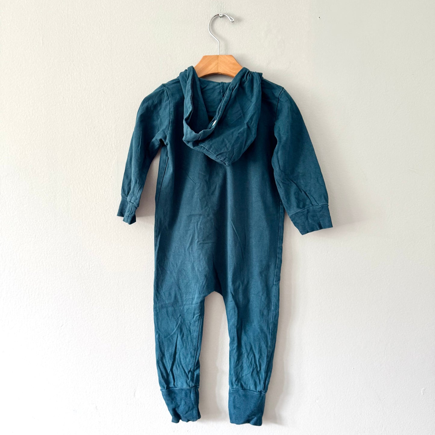 Mini Mioche / Blue green biker romper / 1-2Y