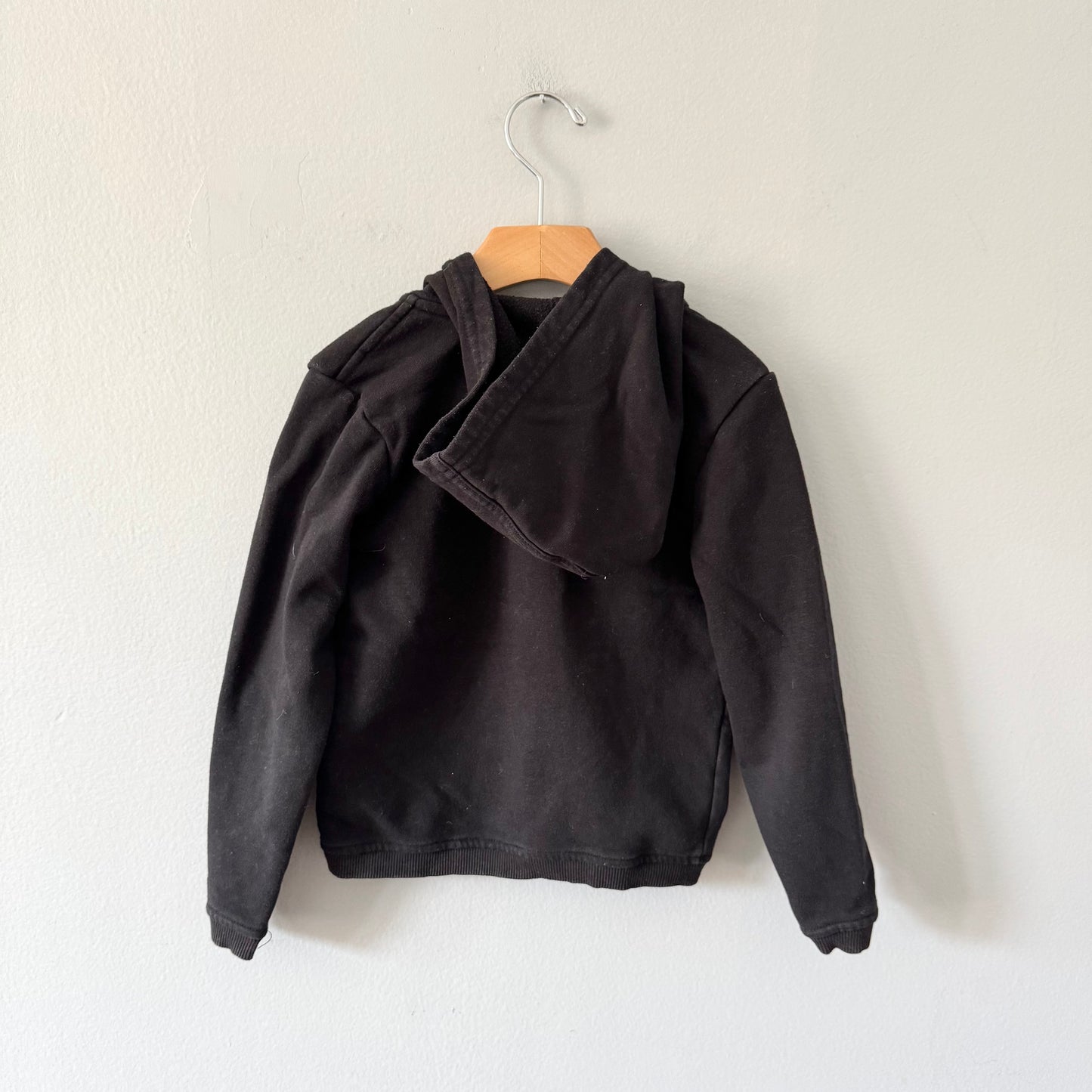 The North Face / Black x camo zip up hoodie / 4T