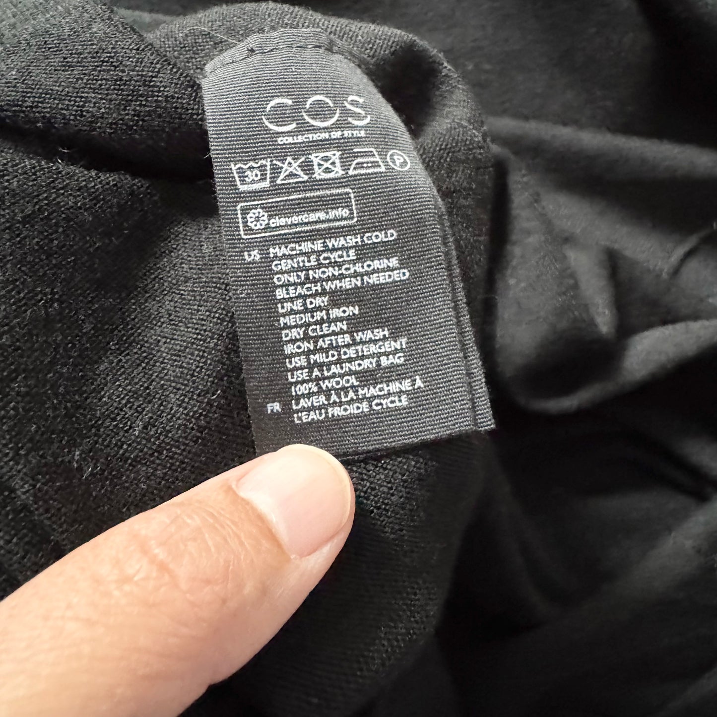 COS / Black knit dress / Women M - New with tag