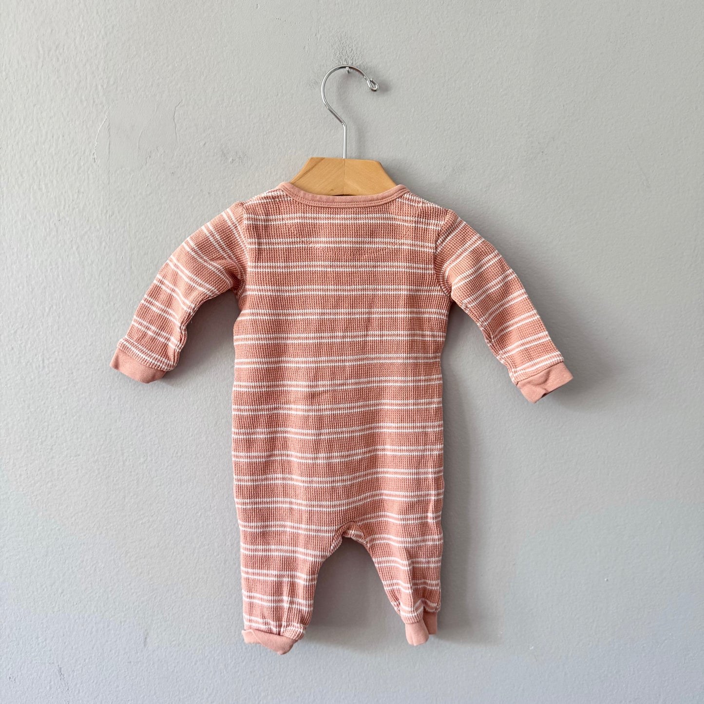 Petit lem / Orange waffle romper / 3M