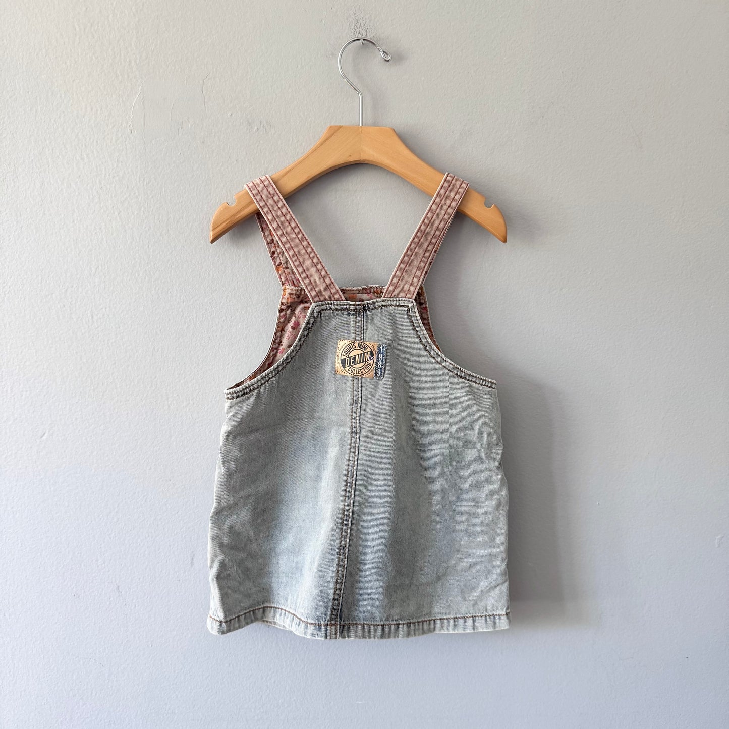 Souris mini / Denim overall skirt / 2-3Y