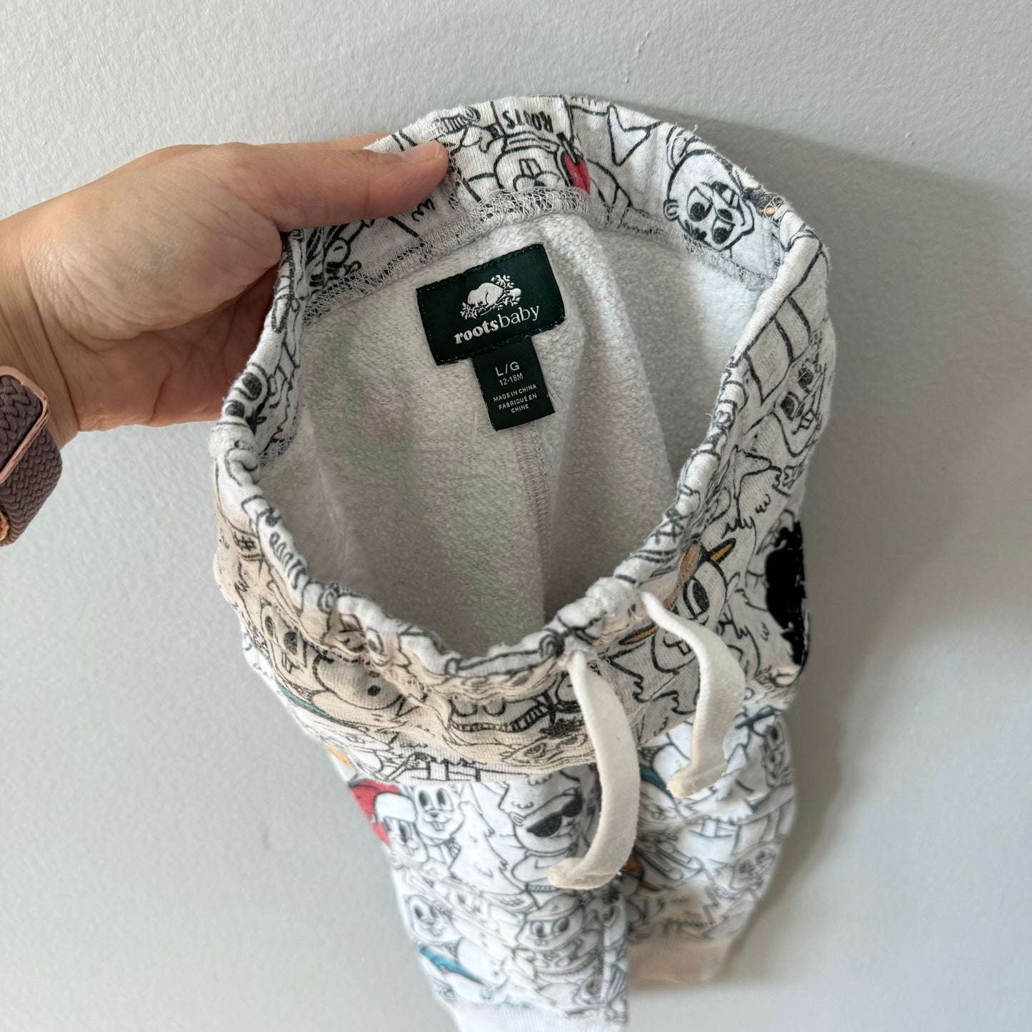 Roots / Beaver all over sweatpants / 12-18M